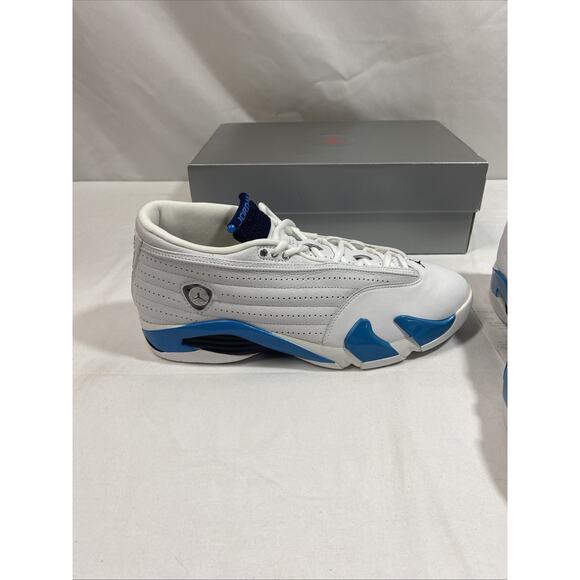 Nike Air Jordan 14 XIV Low '99 136019-101 Obsidian-Columbia Blue Size 12 NEW - Picture 6 of 13